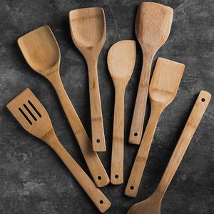 الخيزران ملاعق مجموعة أدوات المطبخ للطهي-الخيزران أواني خشبية - Product Image 2