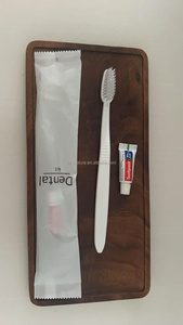 Set di articoli da toeletta per l'igiene dentale all'ingrosso dell'hotel Kit di servizi usa e getta con <span class=keywords><strong>dentifricio</strong></span> per uso bagno - Product Image 3