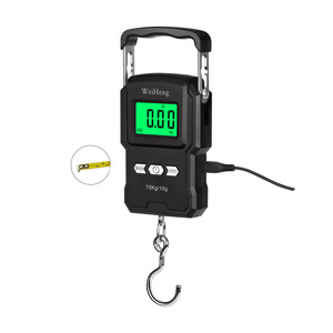 Balance numérique suspendue WeiHeng 75 kg 10 g de précision, portable, pour la pêche, les achats et les vendeurs, avec crochet et écran - Product Image 1