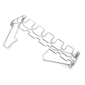 Soporte Plegable para Asar Muslos de <span class=keywords><strong>Pollo</strong></span>, de Acero Inoxidable, con Bandeja Recolectora de Grasa - Product Image 3