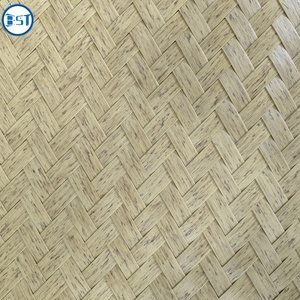 Panneaux tissés en feuilles de bambou synthétique résistant aux UV Tapis tissé en plastique tricoté à usage extérieur - Product Image 2