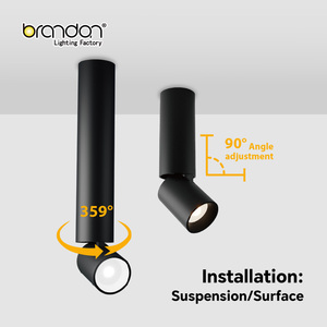 <span class=keywords><strong>Spot</strong></span> LED cylindrique commercial pour plafond, 12W, orientable 15/24/36/55 degrés, CCT, pour comptoir de magasin - Product Image 3