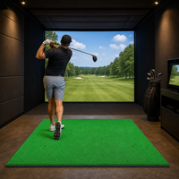 Tapis de frappe pour practice de golf en mousse NBR, tapis d'entraînement de golf portable PA
