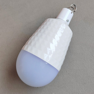 Solar Powered LED Camping Emergency Light Cold White ABS+PC <b>Hook</b> Touch Sensor Remote Control Dimmable High CRI 80 4800mAh Li-ion - Product Image 1