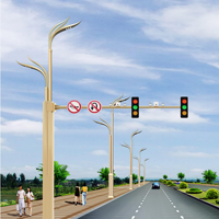 LaiHong Réverbère LED intelligent Réverbère LED pour autoroute Étanche IP67 en alliage d'aluminium Panneaux de feux de circulation et drapeaux de caméra