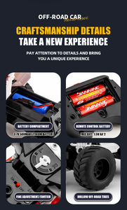 Camioneta RC Y08 de 2.4GHz, Auto de Juguete Todoterreno con Control Remoto Eléctrico, Listo para Usar para Niños - Product Image 4