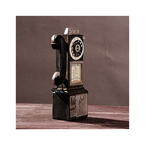 1 pcs Modèle de téléphone artisanal en résine de style campagnard américain-Décoration intérieure et ornement de bureau créatifs - Product Image 3