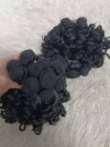 Extensiones de Cabello Rizado Letsfly Rose, Color Natural, 100% Cabello Humano, Paquetes Sueltos de 12 Pulgadas, 20g/unidad, Cabello Virgen Brasileño al por Mayor - Product Image 2