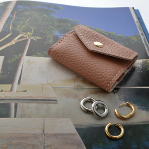 Soft and portable multi-functional jewelry <b>roll</b> <b>bag</b> made of Japanese and Korean style PU leather, suitable for storing - Product Image 3