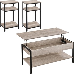 Cross-border floor-standing living room sofa side <b>table</b>, creative bedside <b>table</b>, multi-functional height-<b>adjustable</b> storage - Product Image 5
