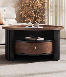 Tavolino da Caffè Moderno Nordico - Arredamento per Soggiorno di Lusso in Legno Massello Durevole ed Ecologico, Elegante e Salvaspazio - Product Image 4