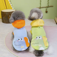 Sweat-shirt à capuche pour animaux de compagnie à motif de dessin animé pour petits chiens, design sportif, vêtements chauds pour chiens, manteau à capuche doux, vêtements pour chiots