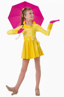 Robe de ballet pour filles, imperméable jaune pour enfant, tenue de danse de performance, robe de danse de scène pour adulte, costumes
