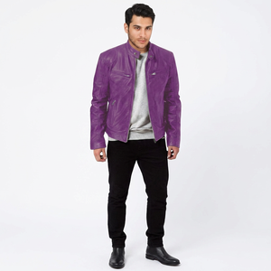 Veste à capuche respirante en cuir véritable de style vintage pour homme, qualité supérieure, tendance printemps-automne - Product Image 1