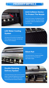 Dx5 đôi đầu in Máy in quảng cáo máy in phun tốc độ cao Máy in quảng cáo máy in sinh thái quảng cáo dung môi quảng cáo 1.8 m - Product Image 3