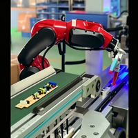 Robot flexible à 6 axes haute vitesse, charge utile de 1 kg, portée de 574 mm, pour l'assemblage, le tri et l'inspection de petites pièces
