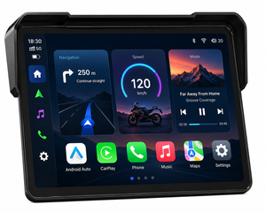 หน้าจอสัมผัสระบบนำทาง <span class=keywords><strong>GPS</strong></span> สำหรับมอเตอร์ไซค์ รองรับ CarPlay และ Android Auto สำหรับธุรกิจรถจักรยานยนต์ ผู้ผลิต ผู้จัดจำหน่าย ขายส่ง รับออเดอร์จำนวนมาก - Product Image 1