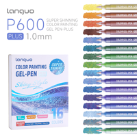 Stylos gel Cinnamoroll 16 couleurs, coffret surprise anime, mignons, kawaii, dessins animés japonais, stylos neutres pour enfants, cadeau, stylos à paillettes pour colorier
