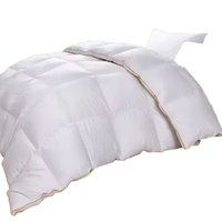 Couette de luxe King Size en plumes d'oie pour hôtel, enveloppe 100% coton anti-déchirure, puissance de remplissage 750, toutes saisons, avec système de compartiments