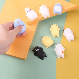 Non-toxic Promotional Anti-stress Mochi Squeeze Toys Mini Pop Squishy Stretchy Stress Relief Kawaii Animals Toy