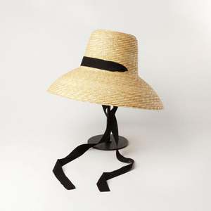 Chapeau de paille Panama à large bord avec sangles, style original, unisexe, pour les voyages en plein air, décontracté, chapeau de soleil pour la plage - Product Image 1