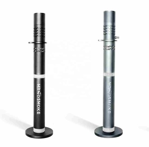 Chicha électronique de luxe de 37 pouces en aluminium - avec LED, pipe à eau moderne en métal pour bar et lounge - Product Image 2