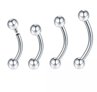 Lotus Piercings en Acier Chirurgical Inoxydable 316L pour Hélix, Rook, Daith, Cartilage, Labret, Barres, Fer à cheval, Septum et Piercing de nombril