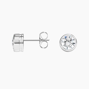Boucles d'oreilles en diamants de laboratoire certifiés DE VVS de 0,5 à <span class=keywords><strong>2</strong></span> carats, design de lunette, bijoux fins - Product Image 1