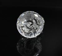 Boule à facettes en cristal, MH-Q003 boule avec trou pour décoration de maison ou de mariage