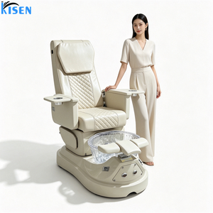 เก้าอี้นวดทำเล็บสปาหรูหราทันสมัยสำหรับร้านเสริมสวย Kneading Touch Salon พร้อมอุปกรณ์ทำเล็บมือและเล็บเท้าแบบไฟฟ้า - Product Image 4
