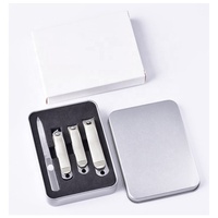 Kit de manucure professionnel 3-en-1 avec lime métallique – Idéal pour la maison