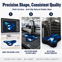 Tapis de souris personnalisé pour le bureau, la maison, le jeu, design personnalisé, tapis de souris en gros, OEM, ODM, fourniture directe d'usine