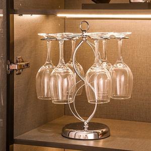 Porte-verres à vin suspendu moderne, design rond, résistant à la rouille, pour une utilisation à la maison ou lors de fêtes, aucun perçage requis - Product Image 5