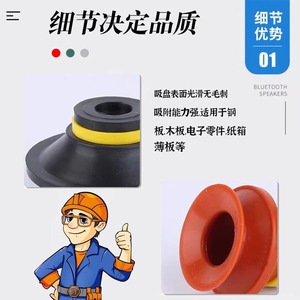 Ventosa de Vacío VB5 8 10 15 20 30 40 50 con Boquilla de Doble Capa, Succión Neumática Fuerte para Uso Industrial en Robots - Product Image 4