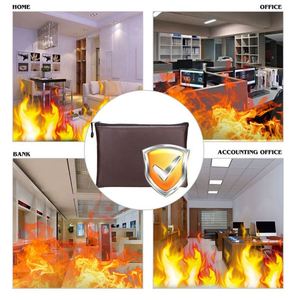 High Quality Brown Customized Small File <b>Document</b> Bag Office Suitable Bank Safety Cash Bags - Product Image 5