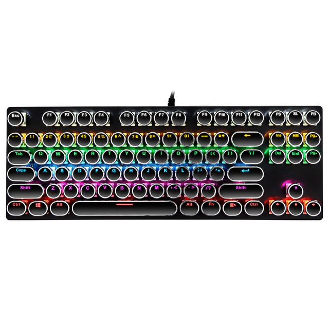Keyboard Mechanical Top Customized 87 Custom OEM Computer logo 80% Keycaps Rgb Backlit Mechanical Gaming Keyboard