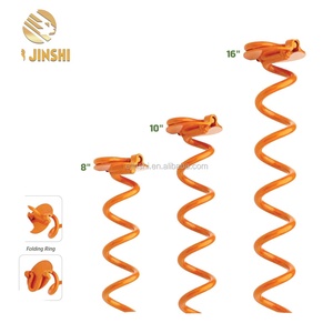 Piquets de trampoline Kits d'<span class=keywords><strong>ancrage</strong></span> de cravate de chien <span class=keywords><strong>balançoire</strong></span> robuste crochet de broche de terrain en spirale - Product Image 2