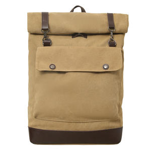 Sac à dos de randonnée vintage décontracté personnalisé pour les voyages en plein air, sac à dos en toile cirée, sac à dos pour hommes - Product Image 2