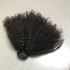 Cabello Afro Rizado 4C Popular para Personas Negras, Proveedor Chino <span class=keywords><strong>de</strong></span> Cabello Afro Kinky Natural Eurasio, Paquetes <span class=keywords><strong>de</strong></span> Cabello Humano Natural al por Mayor - Product Image 6