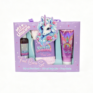 Wholesale Olivee OEM Private Label Cute Exfoliating Softening Mild Formula Foot Care <strong>Set</strong> Foot Scrub Fuzzy Socks <strong>Kids</strong> Gift - Product Image 1