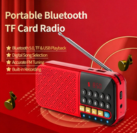Tragbarer Mini-Digitallautsprecher mit FM-Radio und Taschenlampe Stereo Tragbares Radio