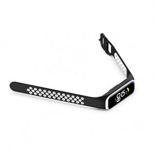 Bracelet en Silicone Double couleur pour <span class=keywords><strong>Samsung</strong></span> Galaxy <span class=keywords><strong>Fit</strong></span> <span class=keywords><strong>2</strong></span>, bracelet de remplacement Sm-<span class=keywords><strong>R220</strong></span> - Product Image 4