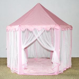 เต็นท์ปราสาทเจ้าหญิงปรับแต่งได้สำหรับเด็ก รูปทรงหกเหลี่ยม ผ้าทูลล์ - Product Image 4