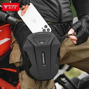 Motowolf - Bolsa de Pierna Rígida de EVA <span class=keywords><strong>para</strong></span> Hombre, Riñonera de Motocicleta con Bolsillo <span class=keywords><strong>para</strong></span> Teléfono, Riñonera <span class=keywords><strong>para</strong></span> <span class=keywords><strong>Bicicleta</strong></span> - Product Image 2