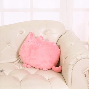 2023 decoración creativa del hogar sofá cojín Meow estrella almohada cara grande gato cojín dibujos animados galleta gato almohada suave gato almohada - Product Image 2