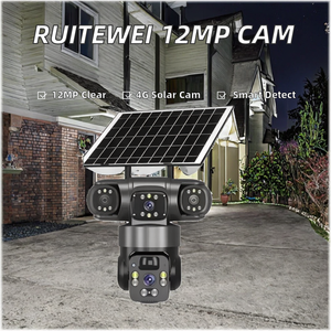 High Definition Wide Angle Waterproof Durable QL20 Triple View Security <b>Camera</b> For Outdoor Home Shop Monitoring - Product Image 2