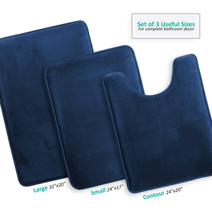 Super Soft Absorbent Dust-free Memory Foam <b>Bathroom</b> <b>Mats</b> Non Slip Bath Rug Runner for Shower Tub Floors - Product Image 2