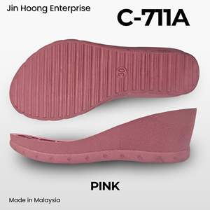 Plataformas de PVC Antideslizantes Ligeras y Duraderas para Mujer Jin Hoong C-711A, Suela Negra Resistente al Agua, Grosor de 50 mm - Product Image 4