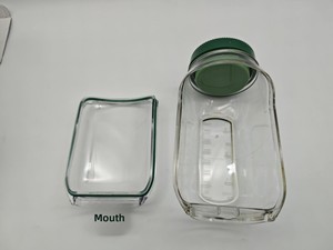 Conteneur de stockage alimentaire transparent avec <span class=keywords><strong>couvercle</strong></span> à vis, conception détachable, pour salade en couches verticales, avec logo personnalisé - Product Image 4