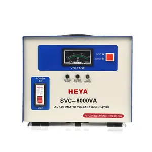 Servo Koperen Spoel Avr SVC-8000VA Eenfase Automatische Spanningsregelaar Stabilisator 220V Uitgangsspanning Wisselstroom Regeling